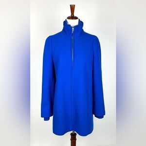J Crew Electric Blue Lodge Coat
